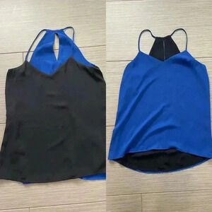 Express reversible sleeveless cami- blue and black